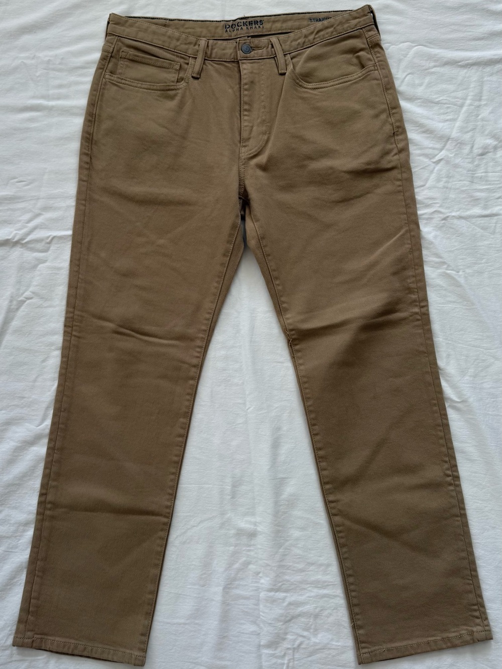 Dockers Alpha Khaki Straight Fit Tan Chino Pants Men’s 34x30